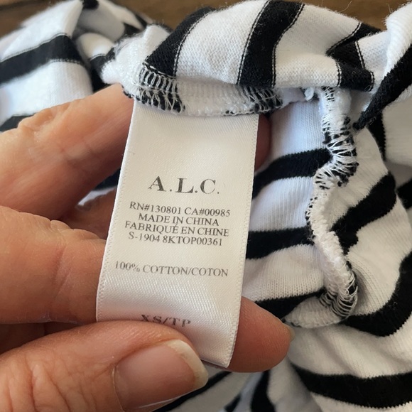NWT ALC JULES TEE striped shirt sleeve nautical - Picture 9 of 9